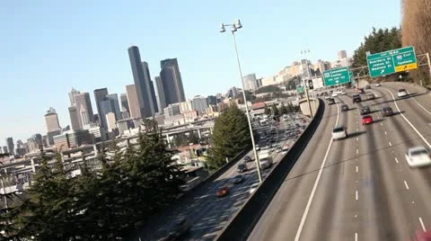 Seattle Traffic Video stock 21321435