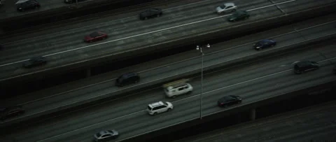 Seattle Traffic from highrise Stockbeeldmateriaal 135476461