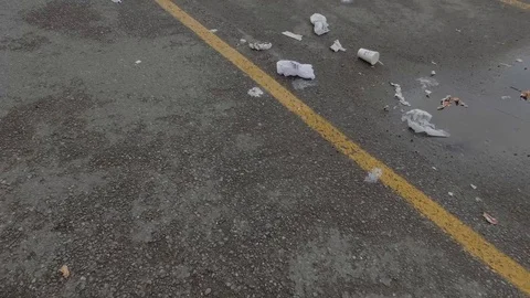 Seattle Trash Stock Footage 106881059