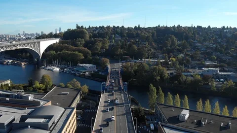 Seattle - Two Bridges 스톡 동영상 97839103