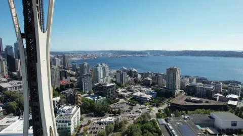 Seattle, Washington - August 28th, 2024: Space Needle 動画素材 282936811