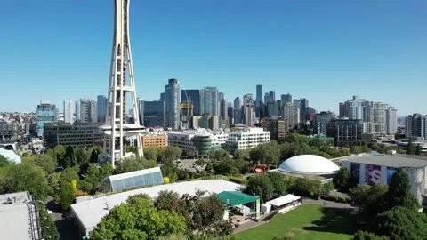 Seattle, Washington - August 28th, 2024: Space Needle 動画素材 282937744