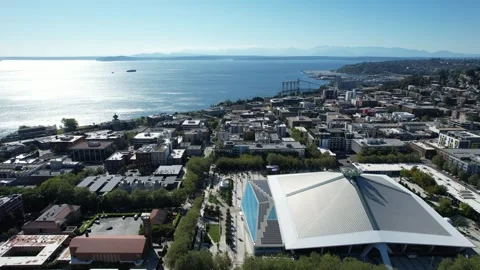 Seattle, Washington - August 28th, 2024: Climate Pledge Arena Stock Footage 282937892