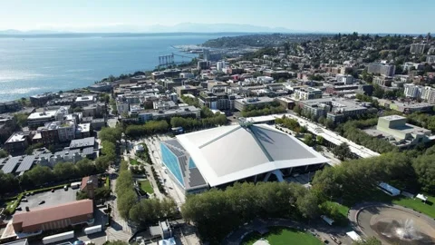 Seattle, Washington - August 28th, 2024: Climate Pledge Arena 動画素材 282938299