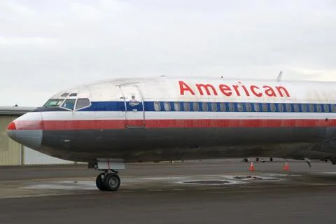SEATTLE, WASHINGTON, USA - JAN 27th, 2017: An American Airlines Boeing 727-200 Stock Photos