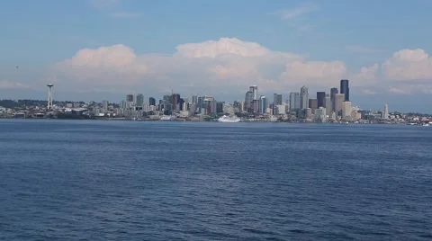 Seattle from the Water Video stock 51789640