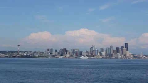 Seattle from the Water Video stock 51791148