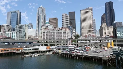 Seattle Waterfront Video stock 51791961