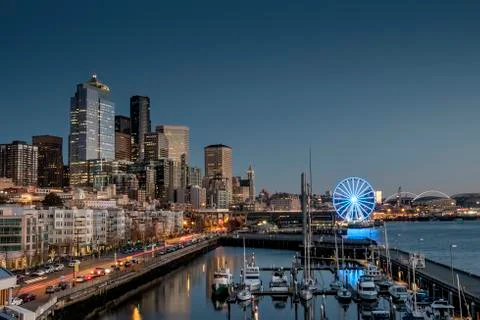 Seattle waterfront Stock Photos