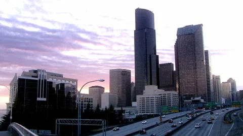 Seattlet view Stock Footage 7907572