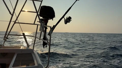Seaview in motion over the side of a boat. Stock Footage 270708378