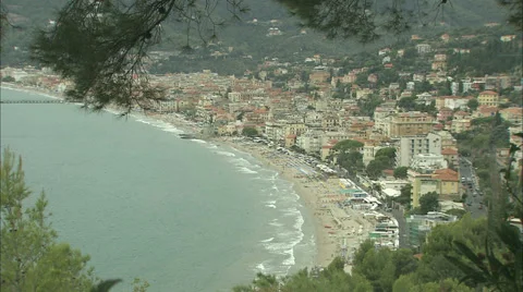 Seaview of the Riviera Stock Footage 35804399