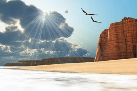 Seaward Stock Illustration