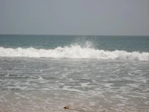 Seawater Beach View in Java (Indonesia) Stock Photos
