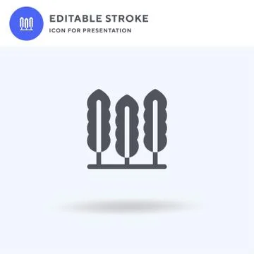 Seaweed icon vector, filled flat sign, solid pictogram isolated on white, logo Illustrazione stock