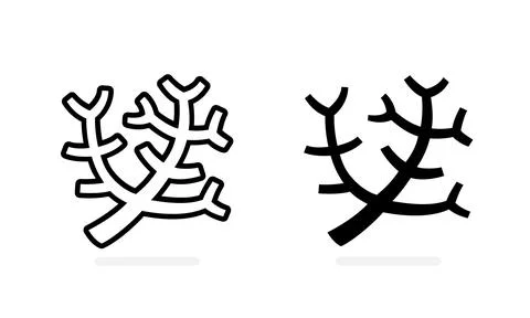 Seaweed icon on white background. Vector illustration イラスト素材