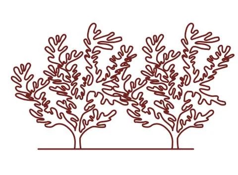 Seaweed pattern isolated icon Stock Illustration