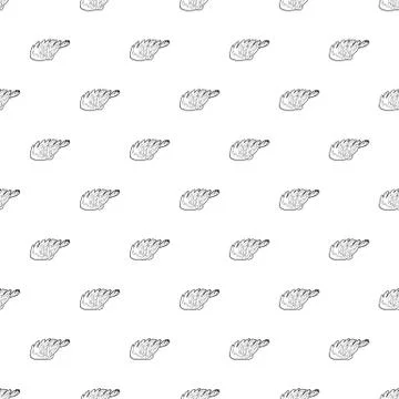 Seaweed pattern seamless Stock Illustration