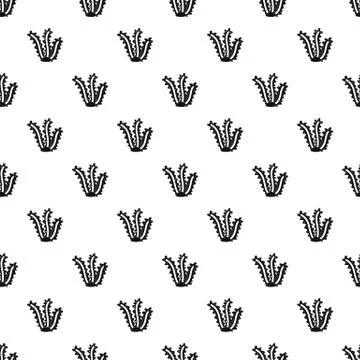 Seaweed pattern vector Illustrazione stock