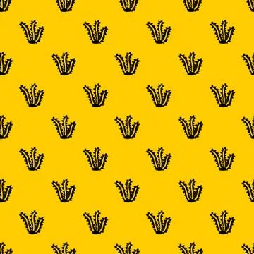 Seaweed pattern vector Stock Illustration