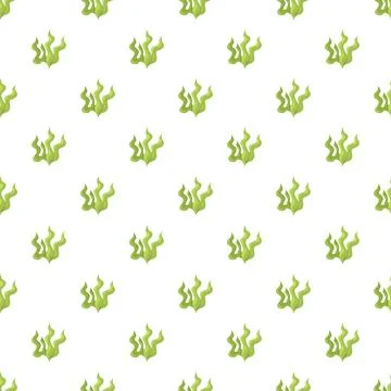 Seaweed plant pattern creating aquatic nature background Illustrazione stock
