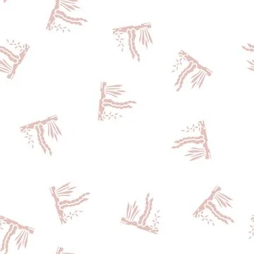 Seaweed seafood glyph seamless pattern Stock Illustration