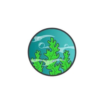 SEAWEED IN UNDERWATER Stock Illustration