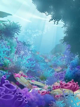 Seaworld scene Stock Illustration