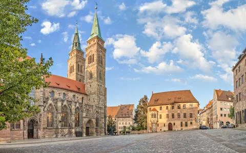 Sebalder square in Nuremberg Foto stock