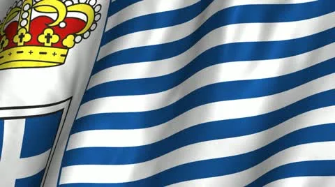 Seborga Waving Flag Stock Footage 12359425