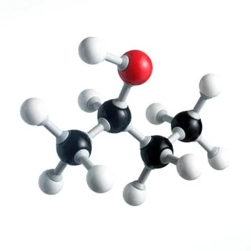 Sec-butanol molecule Stock Illustration
