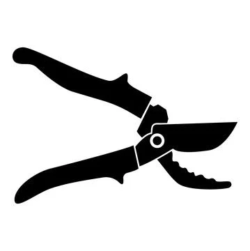 Secateur garden pruner pruning shears Clippers Hand scissors Manual cutting i Stock Illustration