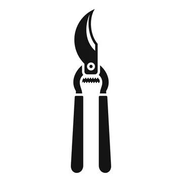 Secateur instrument icon simple vector. Work blade Illustrazione stock