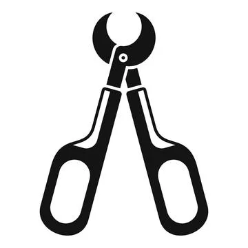 Secateur tool for cutting branches icon, simple style Stock Illustration