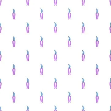 Secateurs garden tool seamless pattern with purple handles Illustration