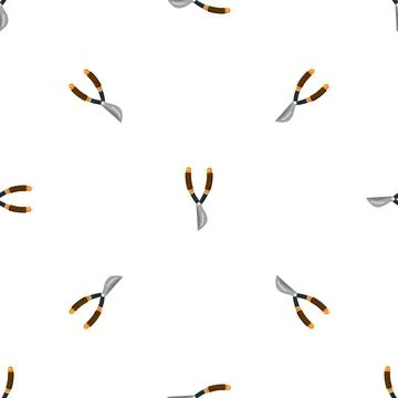 Secateurs pattern seamless vector Stock Illustration