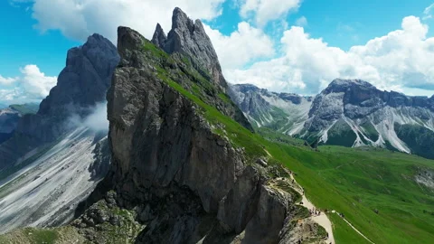Seceda, Dolomite, Italy Stock Footage 250826044