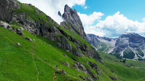 Seceda, Dolomite, Italy Stock Footage 250828189