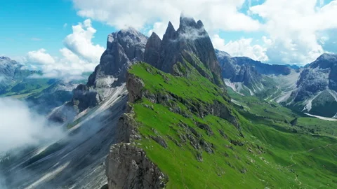 Seceda, Dolomite, Italy Stock Footage 250830673