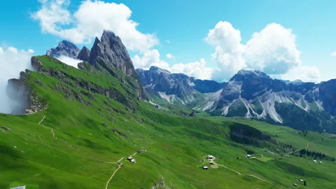 Seceda, Dolomite, Italy Stock Footage 250830819
