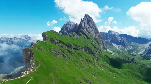Seceda, Dolomite, Italy Stock Footage 250831312