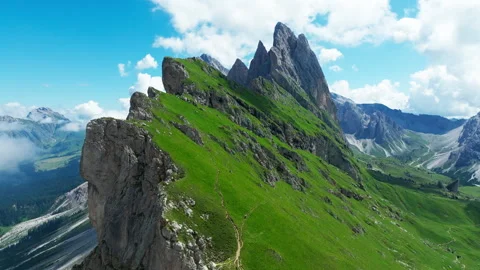 Seceda, Dolomite, Italy Stock Footage 250831541