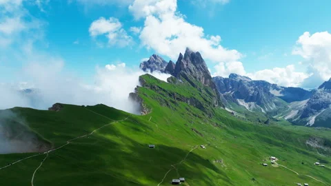 Seceda, Dolomite, Italy Stock Footage 250836242