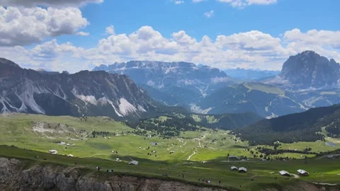 Seceda mountain aerial view Stock-Footage 274911417