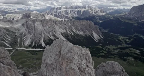 On the Seceda Summit Stock Footage 164959356