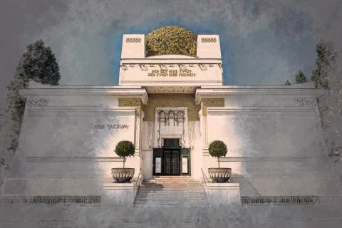 The Secession Building Ilustración de archivo