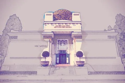 The Secession Building Ilustración de archivo
