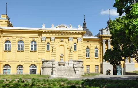 Secheni Bathhouse is the largest bath complex in Budapest and Europe. Medical Stock Photos