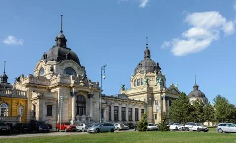 Secheni Bathhouse is the largest bath complex in Budapest and Europe. Medical Stock Photos