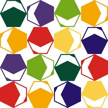 Sechsecke Nahtlosmuster seamless pattern with hexagons Copyright: xZoonar.... Foto stock